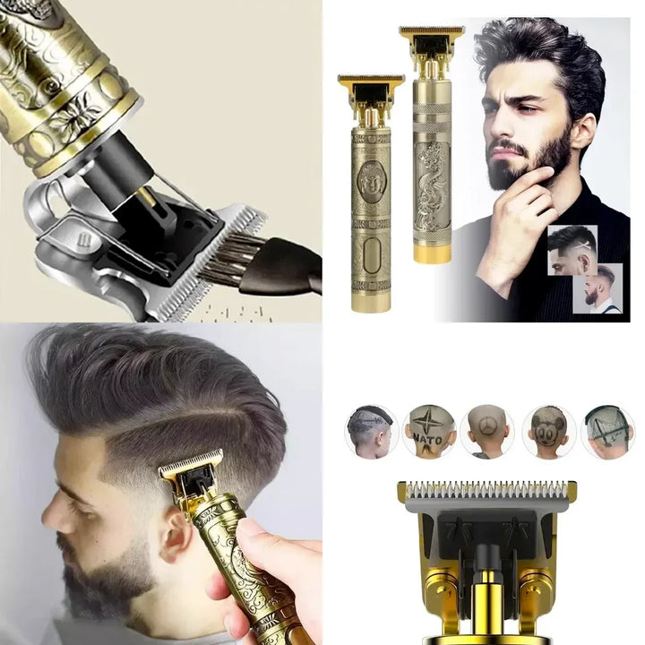USB Vintage Electric Hair Trimmer Professional
